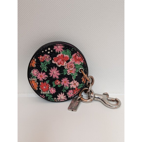 Coach Wallet Make Up Bag Key Chain In Posey Cluster Floral Print Coated Canvas - Picture 9 of 15